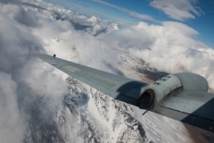 Il BR1150 Atlantic all'ultimo volo dalla base di Sigonella a Pratica di Mare.