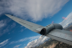 Il BR1150 Atlantic all'ultimo volo dalla base di Sigonella a Pratica di Mare.